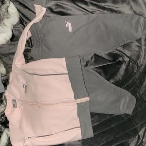 Toddler girl puma sweatsuit